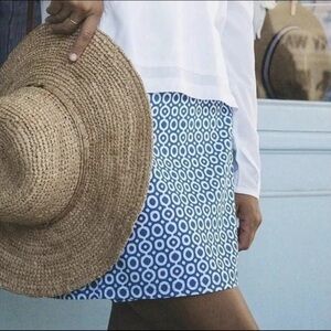 RipSkirt Hawaii Wrap Skirt Blue Dot Beach Swim Coverup Women’s Size Small Resort